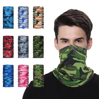 Дышащий бафф из ледяного шелка: Защита от солнца, Рыбалка, Велоспорт, Маска для лица и Утеплитель