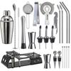Cruiser Bartender 24-Piece Set, Shaker Glass, Mixing Glass, Cocktail Bar Tools, Wine Set, Bartender Set