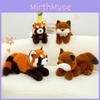 Plush Fox Raccoon Toy Cartoon Animal Stuffed Doll Room Decoration Kids Gift