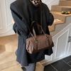 Повседневная большая замшевая сумка для женщин, новая, ретро, коричневая, для поездок на работу, на плечо, сумка-подушка, кошельки и сумочки