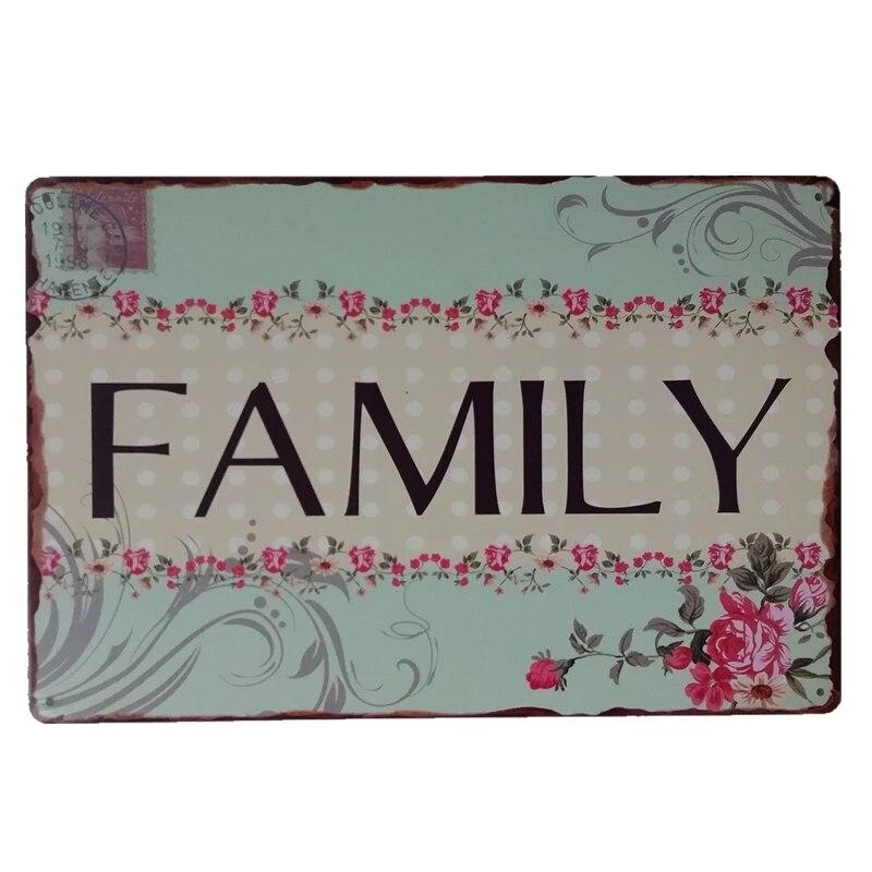 Inspiring Slogan Classic Sentence Metal Plate Tin Poster Optimistic Words Metal Plaque for Family Cafe Man Cave Vintage Decor