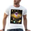Astronaut And Planet Cartoon Style No9 Tshirt Plus Size Comfort Fit Tee