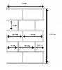 Modern Open Bookcase with Wall Shelves, Bookcase - No. 4 gray