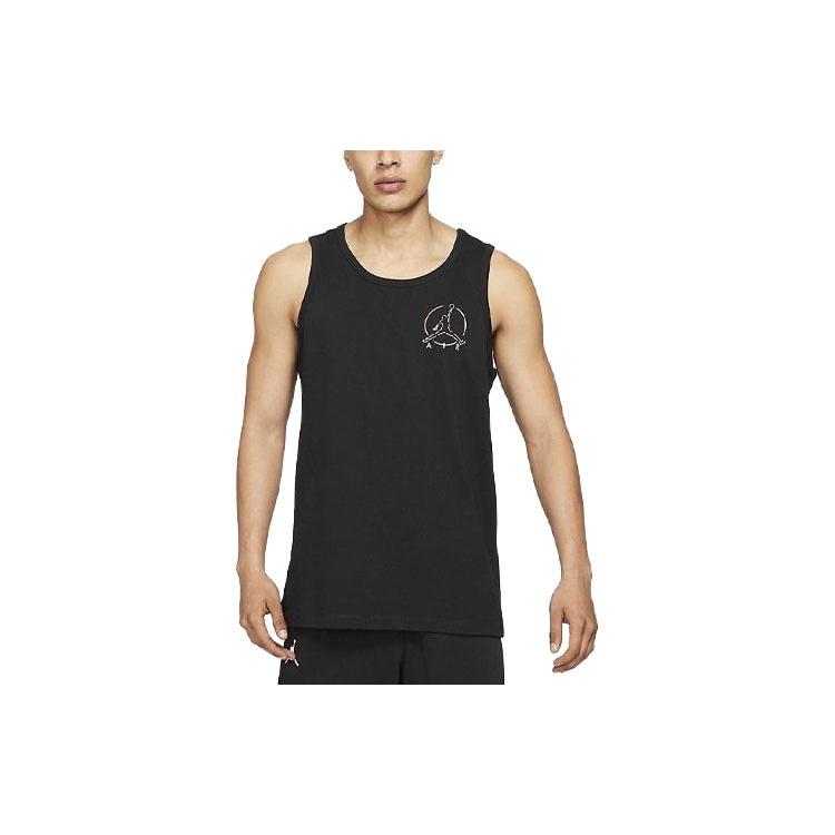 Jordan Jumpman Air Tank Tops Men's Black Crew Neck Moderate Straight Fit DB1552-010