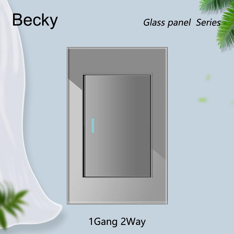 Glass Panel Brazil Registered Jack Dual Usb C- Type Light Switch Office Wall Power Socket 118 * 72mm Grey Fiberglass 20a 10a