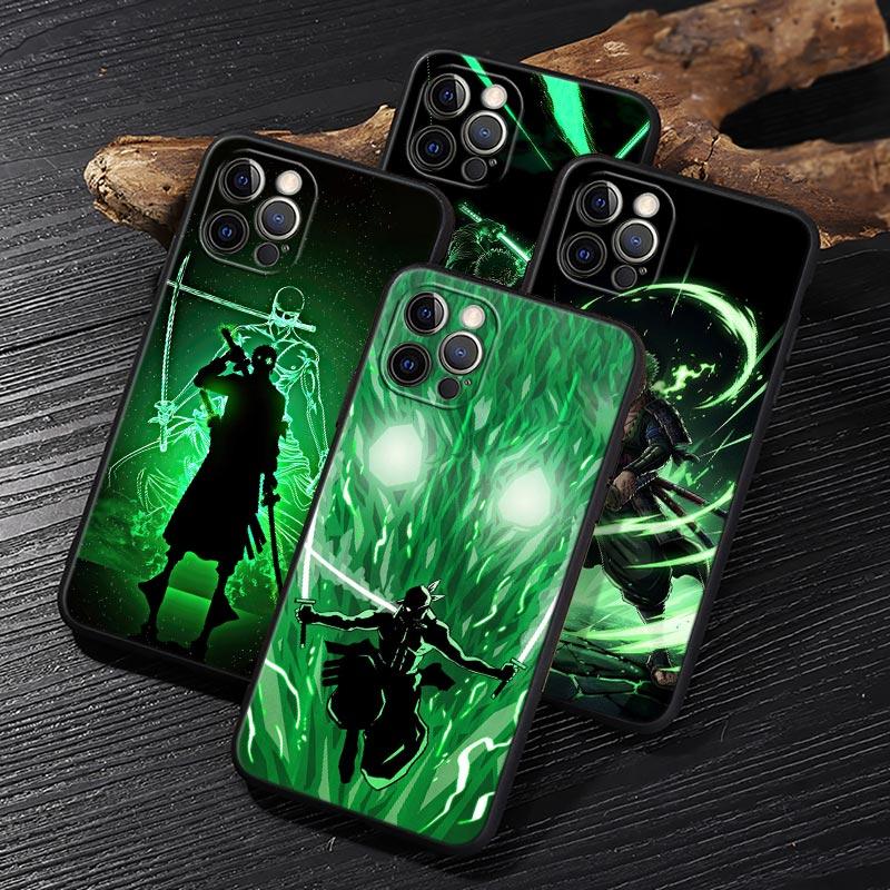 ZORO Roronoa One Pieces Funda For iphone 17 Case For iPhone 16 15 11 12 13 Mini 17 Pro Max 16 Plus 17E 16E Air Case Soft Cover