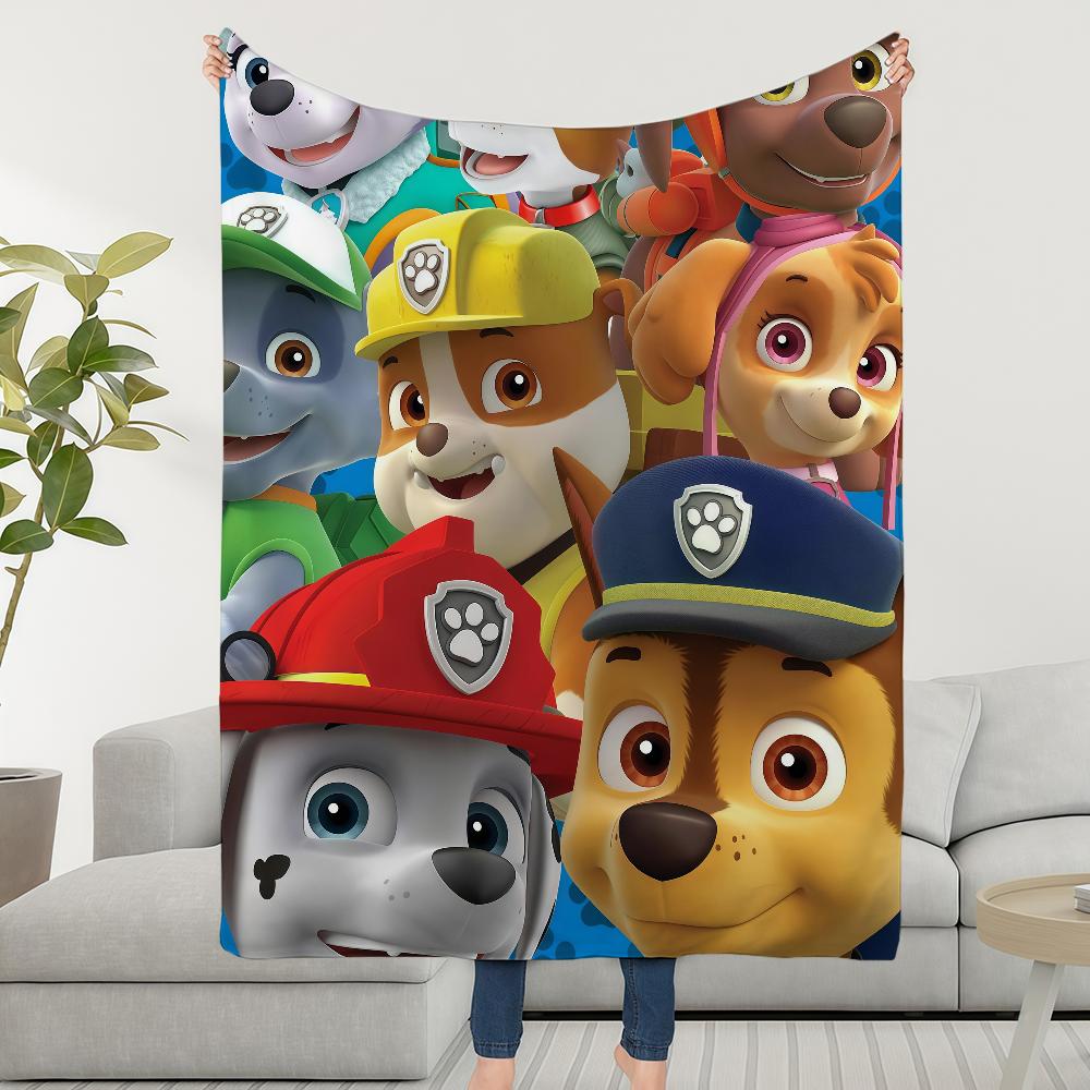 Blanket Throw Super Cosy Plush Living P-PAWS-ES Room Sofa Couch Childish CARTOON P-PatrolS-ES Birthday Gifts