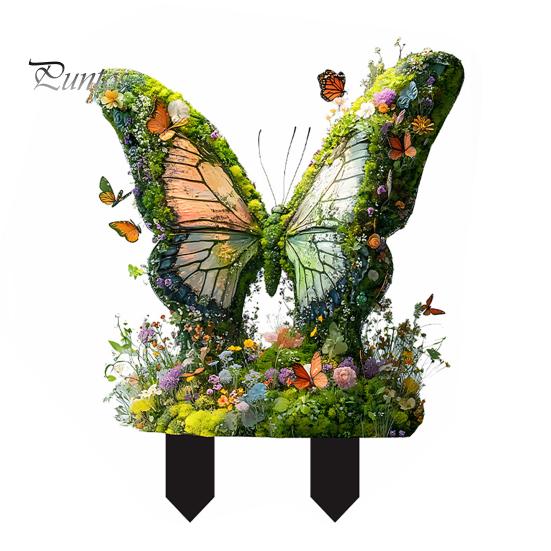 Акриловый садовый колышек для украшения цветочного горшка, садовые аксессуары для сада, вставка для комнатных и уличных растений в горшках