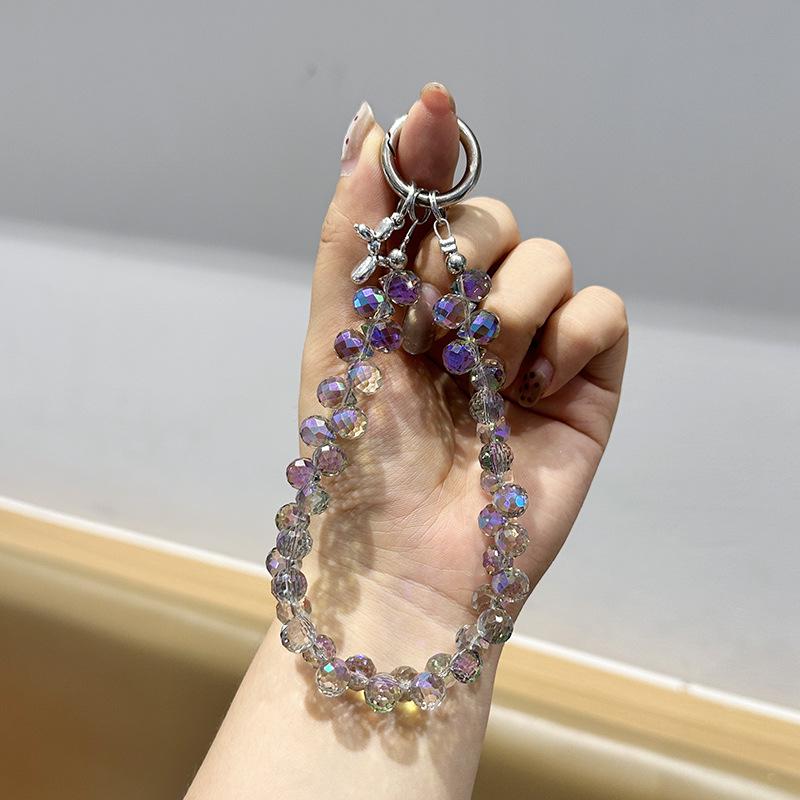 Модный набор браслетов из хрустальных бусин и брелок: Элегантный аксессуар для пары