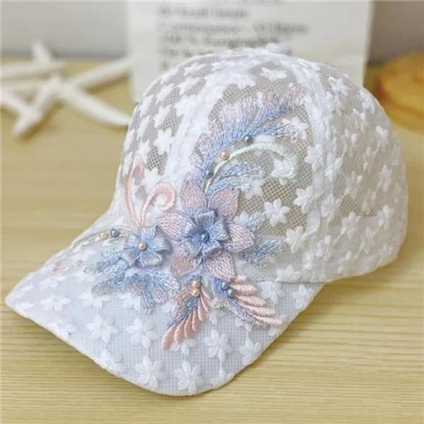 New Sunscreen and Sunshade Baseball Hat for Spring and Summer, Fashionable Sun Water Diamond Duck Tongue Hat