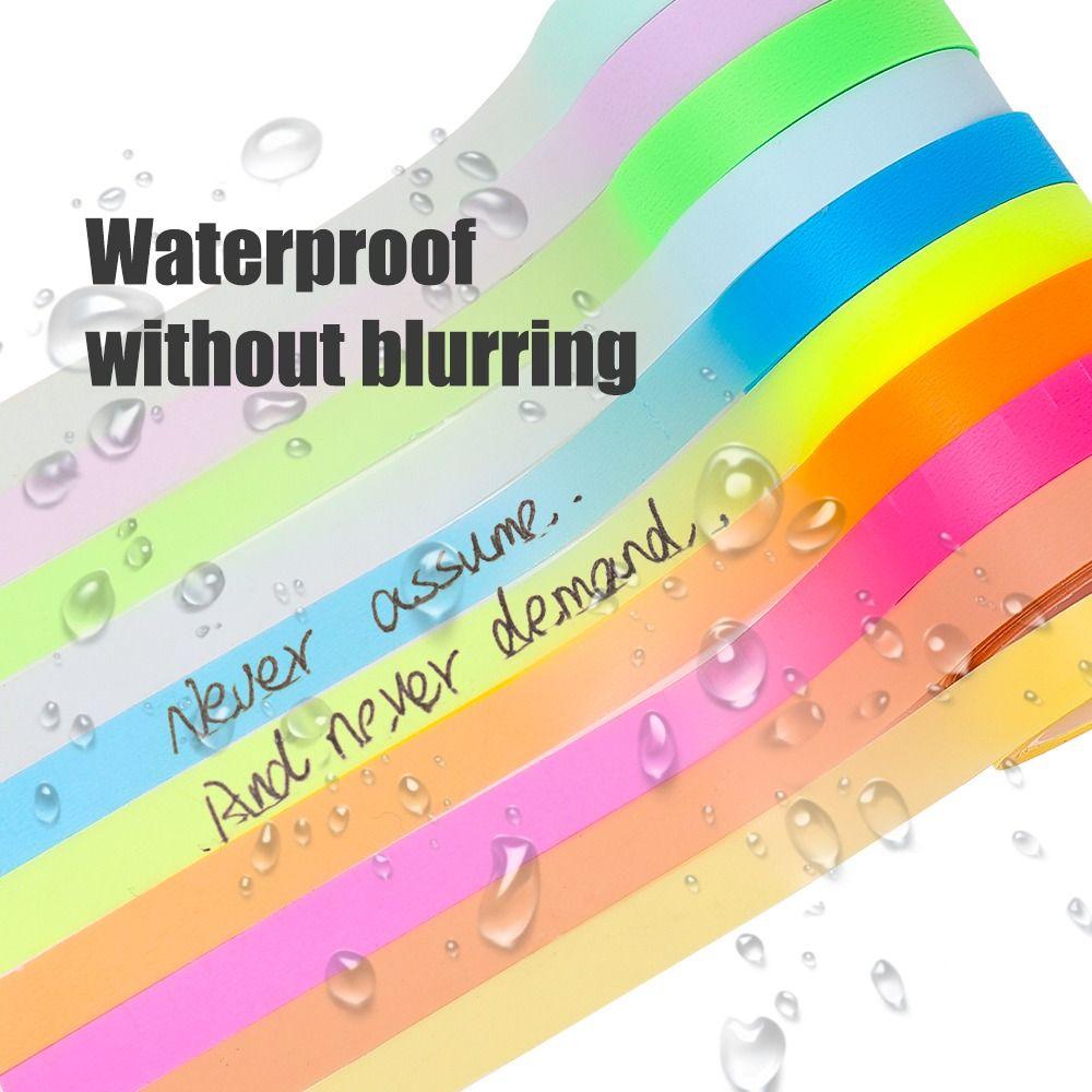 PET Fluorescent Index Tabs Transparent Label Stickers Highlighter Sticker DIY Scrapingbook