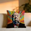 Alfred Hitchcock Cushion Cover Cozy Velvet Throw PillowSoft Warm Cushion For Sofa  Bed