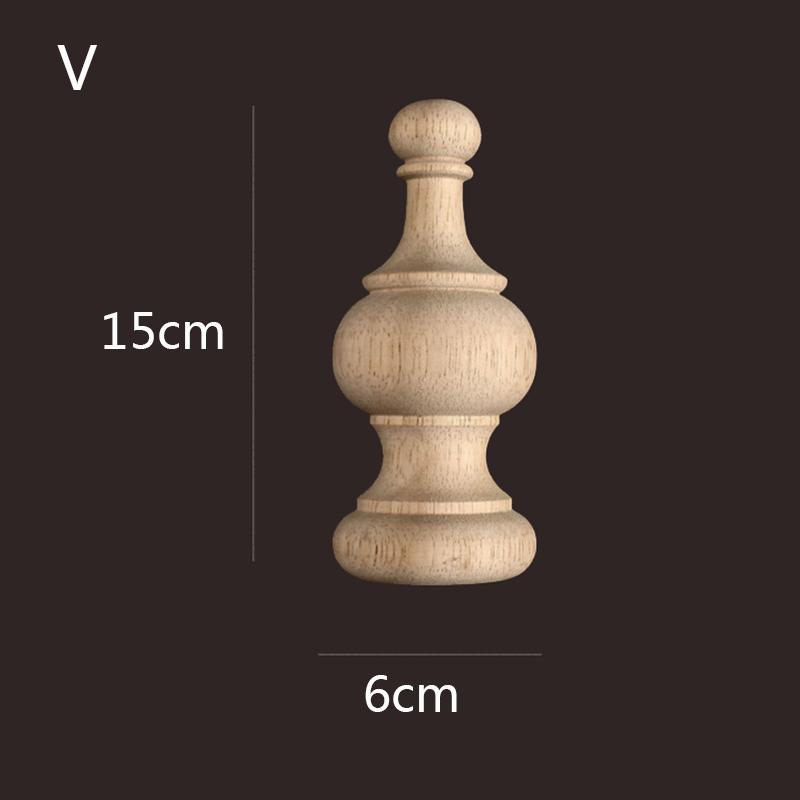 Резьба по дереву, круглая деревянная ножка, мебель для ног, цилиндрический шар, аппликация, декор комнаты в стиле кавайи, украшение для лестницы из дерева в виде льва