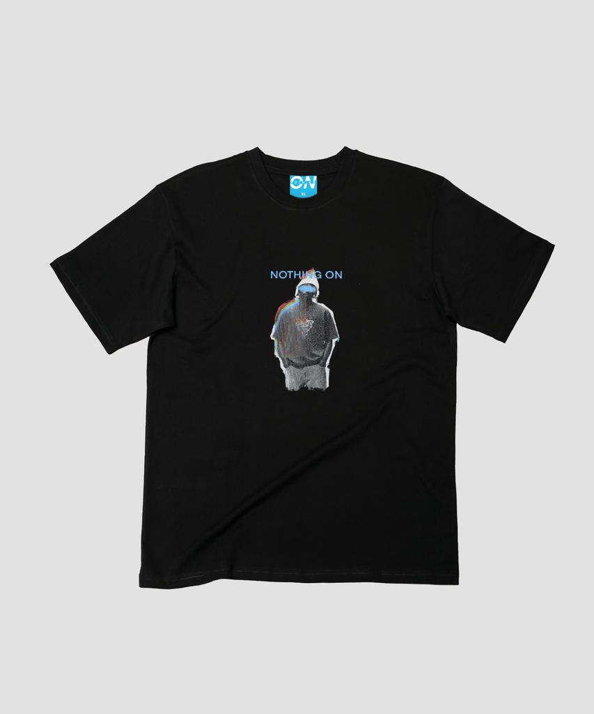 Nattingon Мужская футболка с графическим принтом In Black, короткий рукав, черная