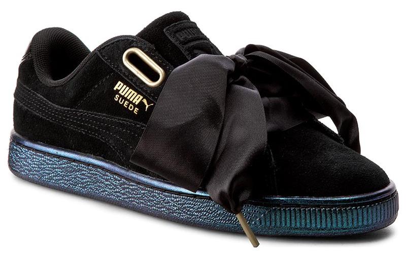 Men's Sneakers PUMA Suede Heart Satin Black