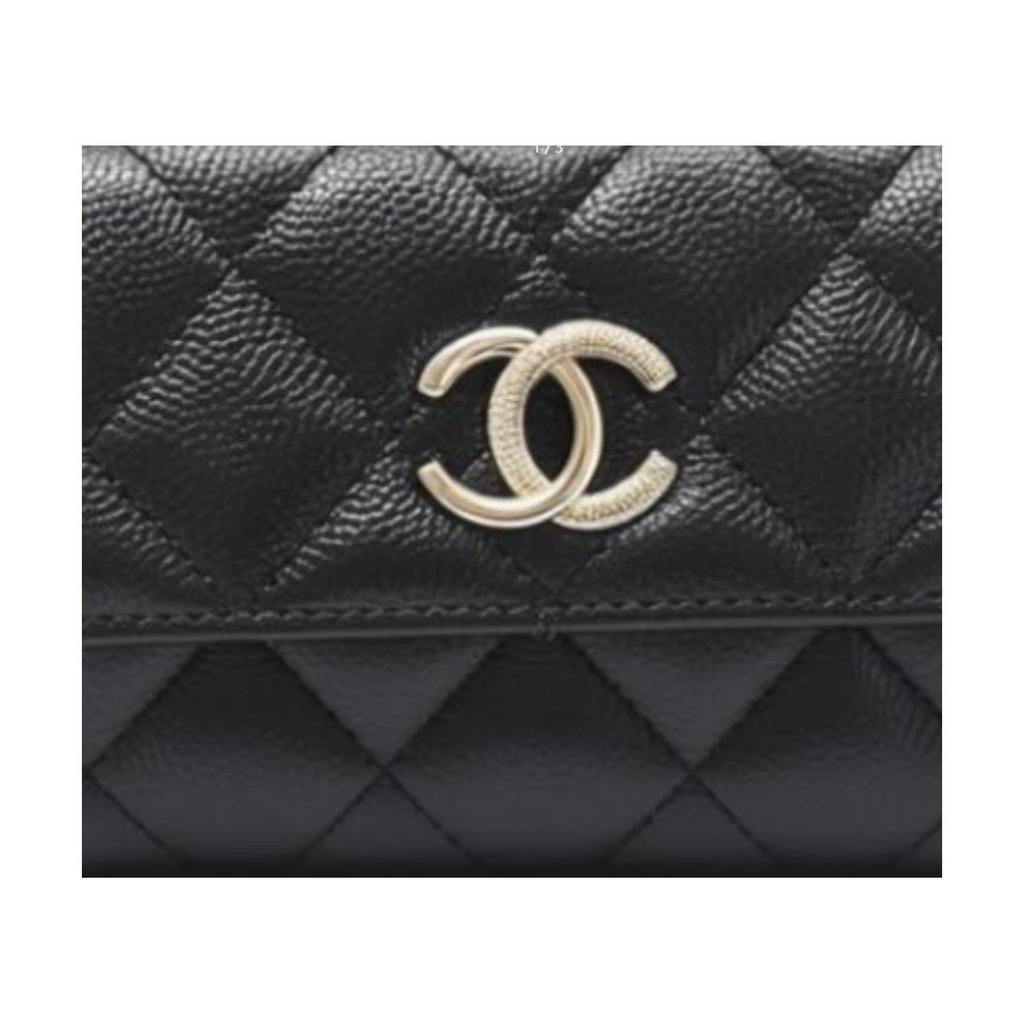 Chanel Logo Quilted Calfskin Card Holder Women Accessories Black AP4905-B22098-94305