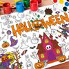 Креативная Хэллоуинская Скатерть с Граффити Ручная Работа DIY Раскраска Большие Раскраски Цветные 130x75см