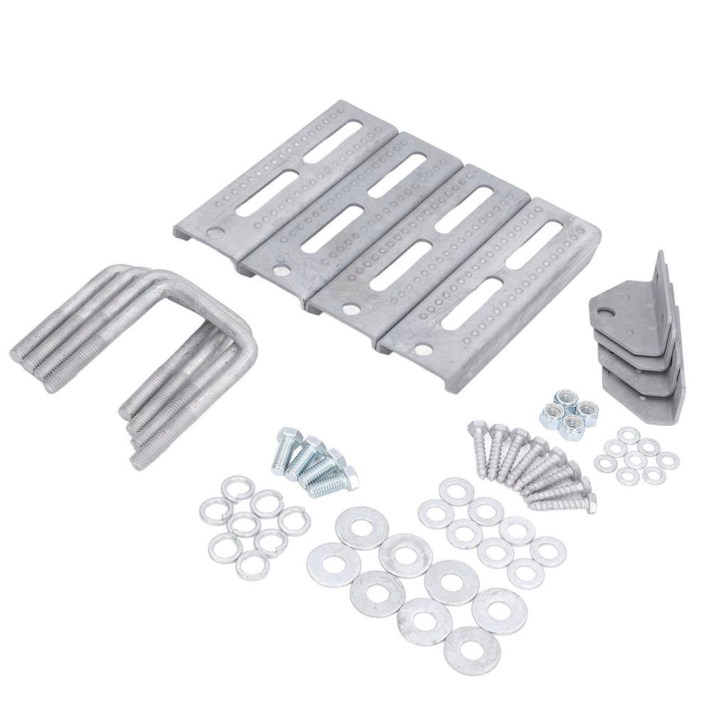 Galvanized Swivel Top Bunk Bracket Kit with Hardware for 3in Wide 3in Tall Boat Trailer Crossmember