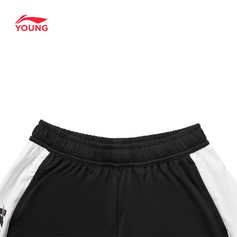 Li-Ning Унисекс Молодежные спортивные шорты из влагоотводящего трикотажа