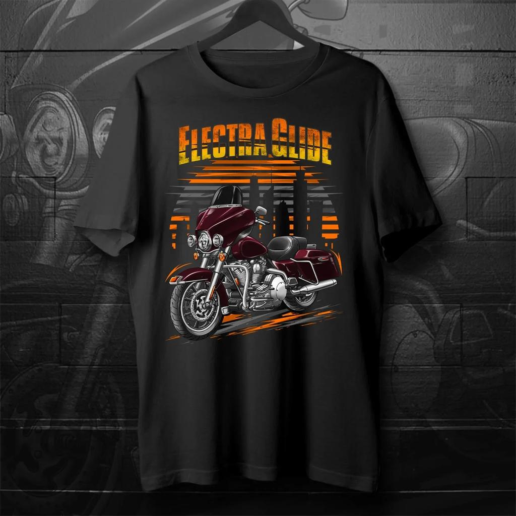 19962009 FLHT FLHTI Electra Glide Standard Motorcycle TShirt 100 Cotton ONeck Short Sleeve Casual Mens Tshirt Streetwear