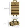 Heavy Duty Roll Up Tool Bag Organizer With 4 Tool Pouches And 2 Detachable Pouches