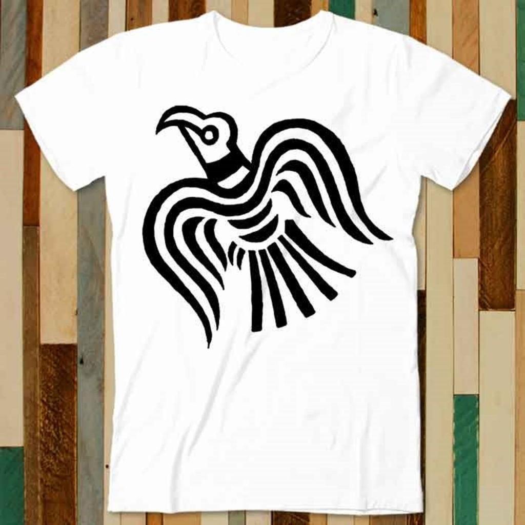 Viking Banner Raven Symbol T Shirt Adult Unisex Men Women Retro Design Tee Vintage Top A4728