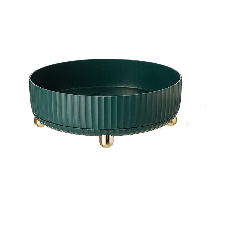 Вращающийся на 360° лоток для хранения, органайзер для косметики и парфюмерии, настольный лоток для хранения, лоток для хранения средств по уходу за кожей, большая вместимость, 1 шт.