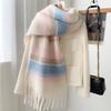 Scarf Women's Winter High-end Sense Fashion Versatile Couple Thickened Warm Scarf New Circle Yarn Imitation Cashmere Shawl