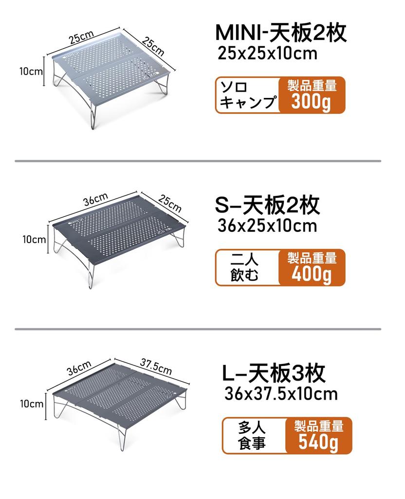iClimb Outdoor Table, Ultra Lightweight Folding Table, 23 Top Boards, Aluminum Camping Table, Roll Table, Load Capacity 30kg, Mini Table, BBQ,