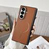 for Magsafe Magnetic Leather Case for Samsung Galaxy Z Fold 7 6 5 4 ZFold fold7 Wireless Charging Shockproof Business Back Cover