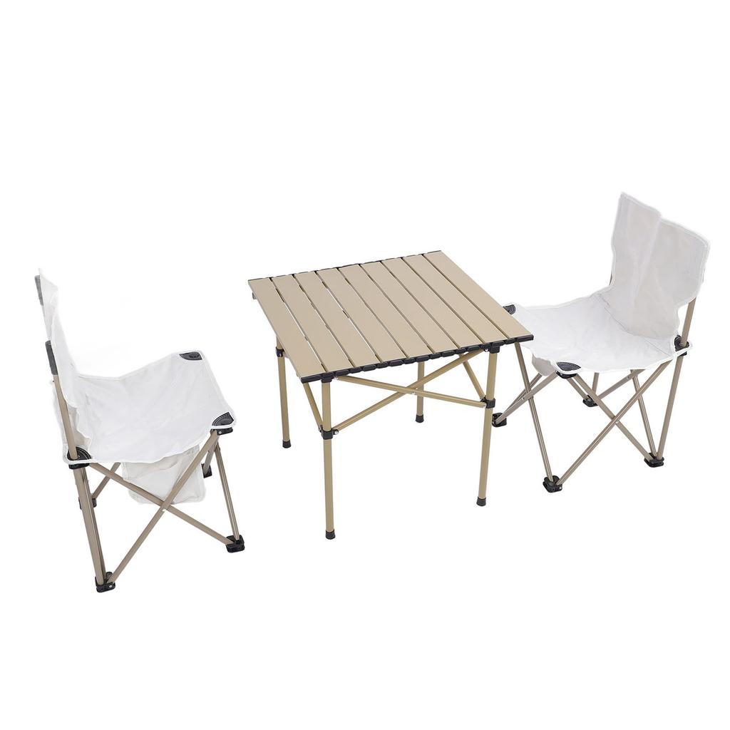 Набор стульев для кемпинга, переносной складной квадратный стол из алюминиевого сплава с высокой нагрузкой