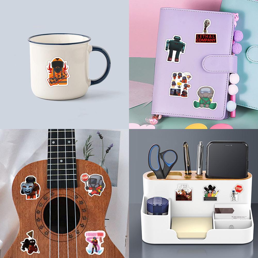 10/50pcs Game Lethal Company Stickers Gaffiti Stickers for DIY Luggage Laptop Skateboard Bicycle Stickers