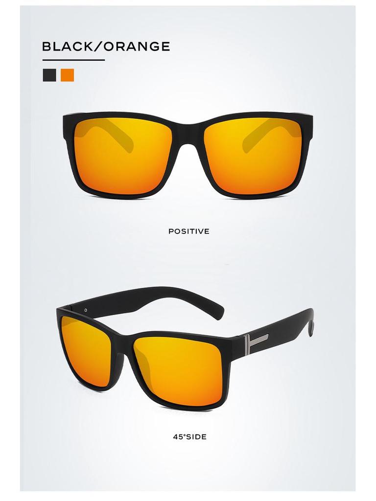 Ретро Поляризованные Мужские Солнцезащитные Очки для Вождения UV400 - Универсальный Европейский и Американский Стиль