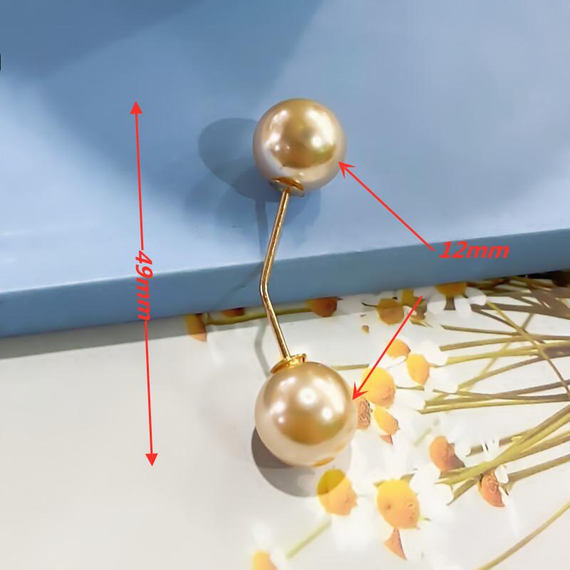 3Pcs/Set Double Pearl Brooch Pins Anti-fade Exquisite Elegant Brooches for Women Sweater Cardigan Clip Coat Summer Dress Jewelry