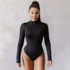 Y2K европейский и американский осенний корректирующий костюм сексуальный облегающий универсальный комбинезон с длинными рукавами на молнии для женщин