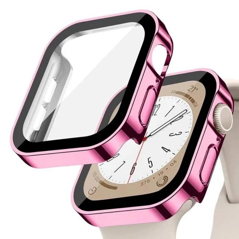 Водонепроницаемый чехол для Apple Watch 7 8 9 45 мм 41 мм Защитное стекло для экрана+Чехол iWatch 11 10 42 мм 46 мм 5 SE 6 44 мм 40 мм Аксессуары