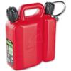 Jerrican double - Ital - 3,5 l carburant - 1,5 l huile de chaîne - Goulotte souple et rigide