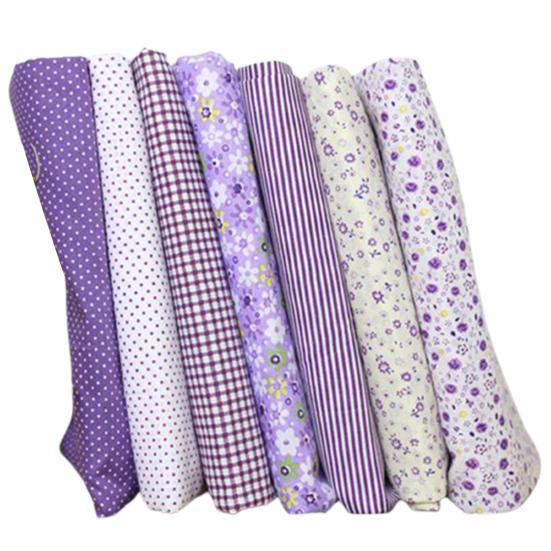 7 шт. 25x25 см хлопковая ткань цветок в горошек комплект DIY лоскутное одеяло ткань