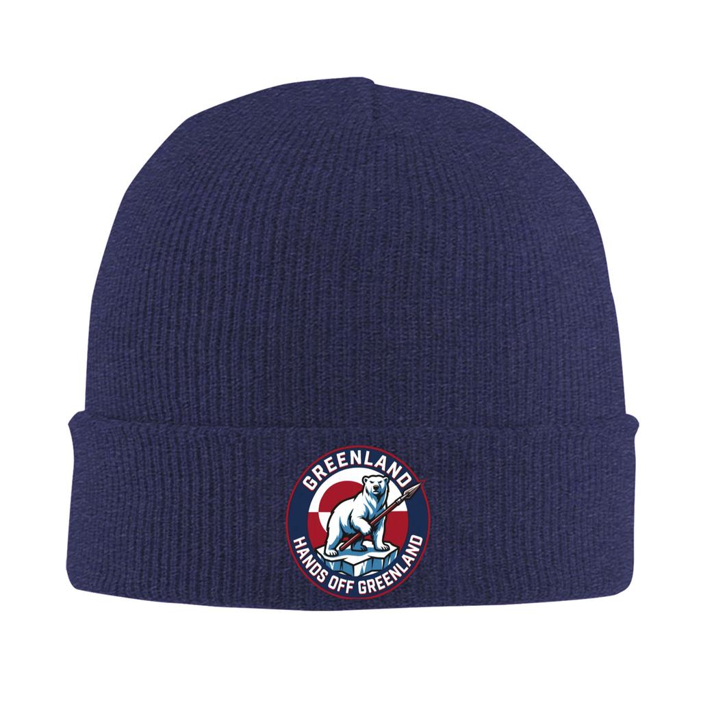 Hands Off Greenland Beanie Hats Bonnet Hats Men Women Trendy Kpop Knit Hat Autumn Winter Graphic Warm Caps