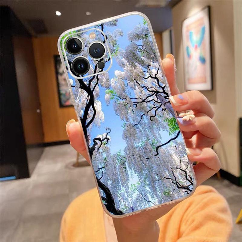 Flowers Garden Phone Case For Iphone 15 14 Pro Max 13 12 11 Pro Max XSMax XR 12 13 Mini 14 Plus
