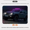 LED Solar Powered Cab Lights Punch-Free Wireless Truck Roof Lights Truck Pickup Warning Light for Pickup Trucks SUV Motorcycles