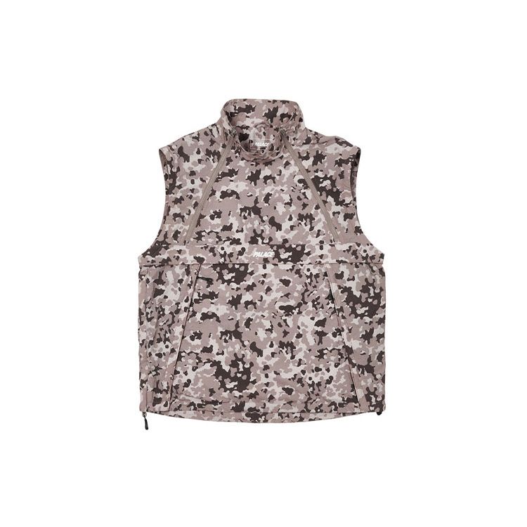 Palace Жилет-куртка на молнии, городской камуфляж, унисекс, верхняя одежда, многоцветный P22JK078
