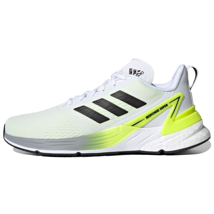 Adidas Response Super Comfortable Sports Mesh Fabric Slip Resistant Durable Low Top Casual Running Shoes Men Sneaker White Black Green FY8749