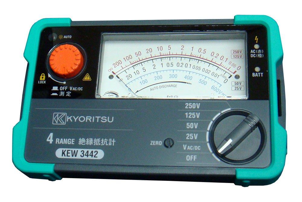 Электросчетчик Kyoritsu Kyumeg 4 диапазона измеритель сопротивления изоляции (КЁРИЦУ) (25В/50В/125В/250В) модель.3442