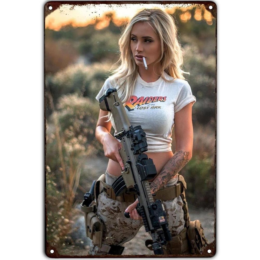 Металлические жестяные знаки, военная пин-ап настенная декоративная табличка, винтажный художественный постер, железная картина для пещеры для мужчин, кафе, сада, клуба, бара