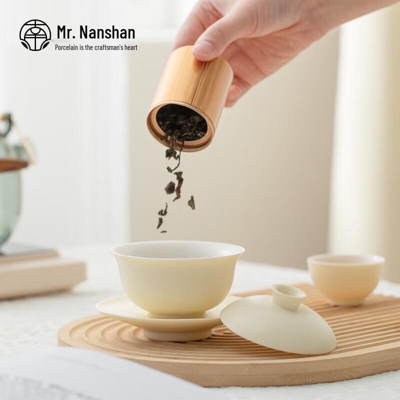 Nanshan Mr. Ceramic Sancai Gaiwan