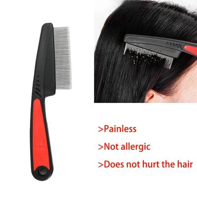 1/2 шт. Расческа от вшей и гнид, Расческа для удаления гнид, Расческа для волос из нержавеющей стали с мелкими зубьями, LiceComb Профессиональная щетка для волос от головных вшей