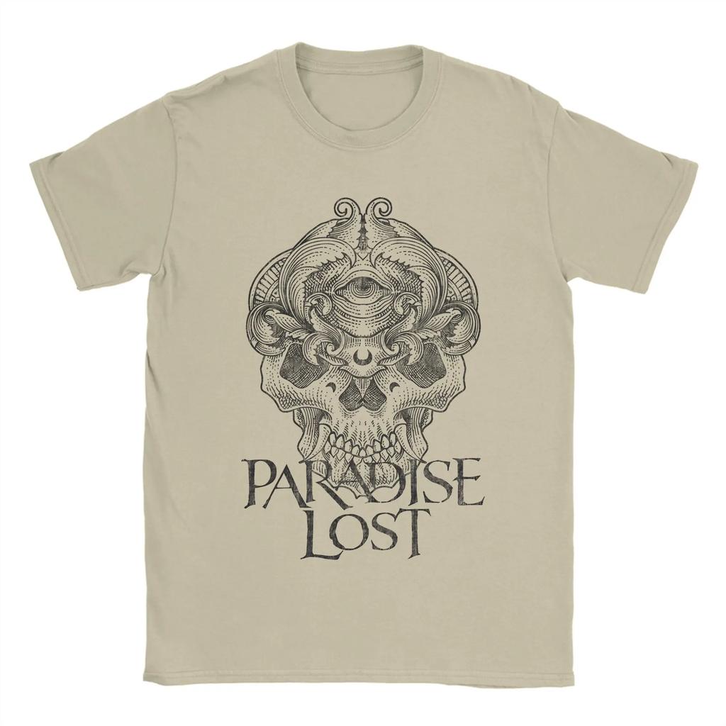 Футболка с логотипом группы Paradise Lost Мужская Повседневная футболка из чистого хлопка С круглым вырезом Женские футболки Топы с коротким рукавом