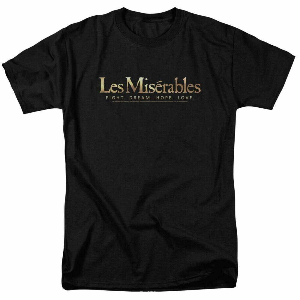 Les Miserables Logo T-shirt Mens Licensed Movie Tee Cosette Black