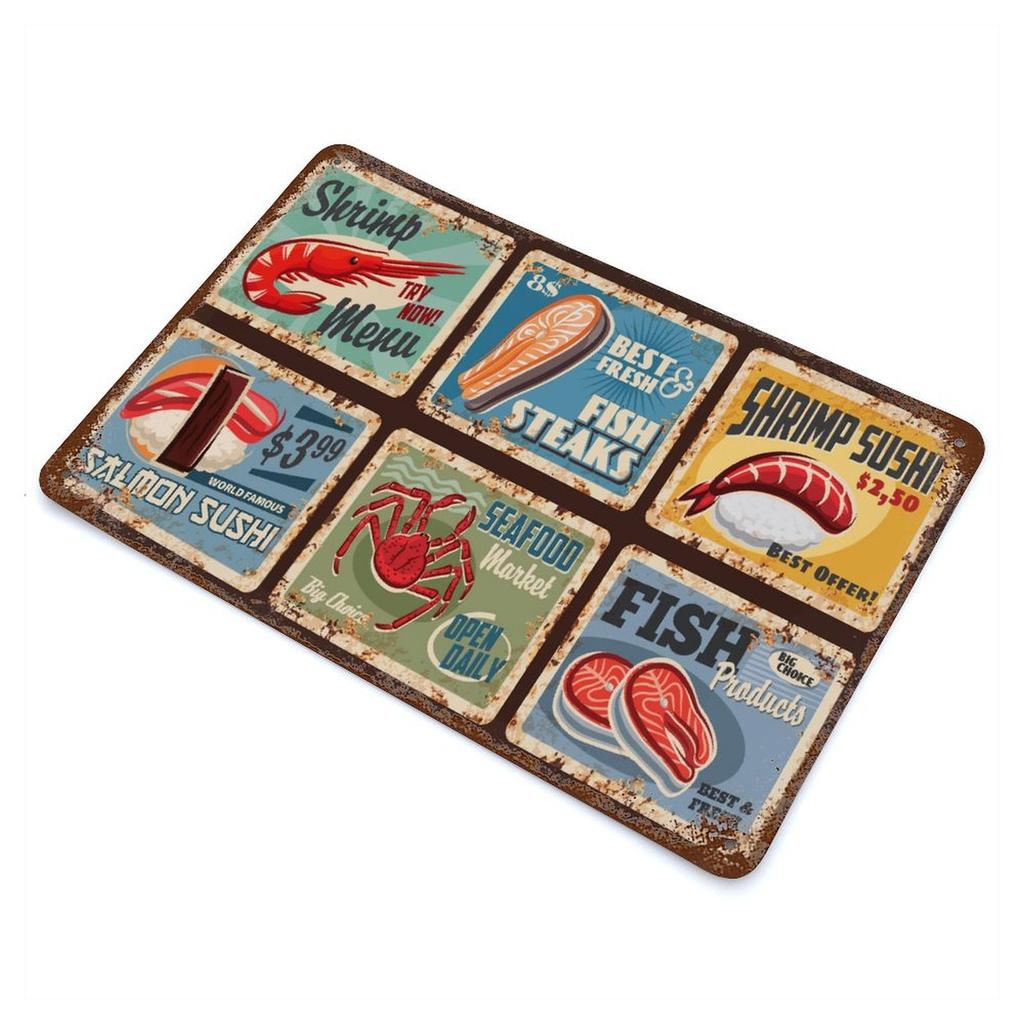 1 упаковка металлического знака в стиле старой ржавчины, 20×30 см и 30×40 см, винтажный настенный декор для кабинета, бара, кафе или гостиной